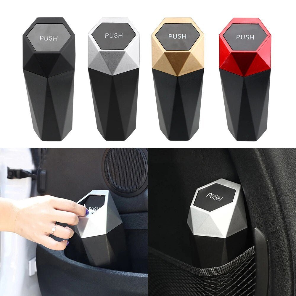 Luvikno | Bil søppelbøtte - Mini søppelbøtte for koppholder - Perfekt løsning!