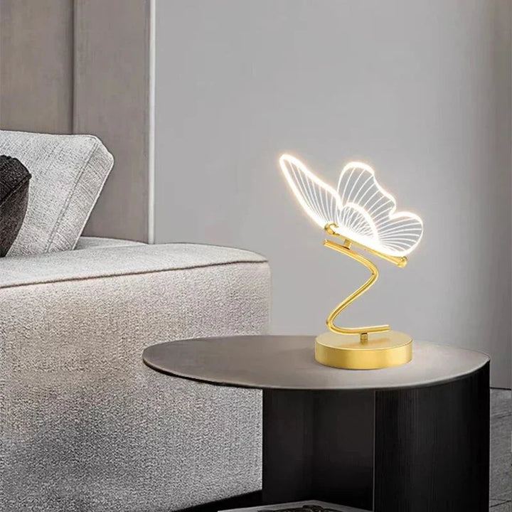 Elegant LED Bordlampe i Sommerfugl Design Luvikno