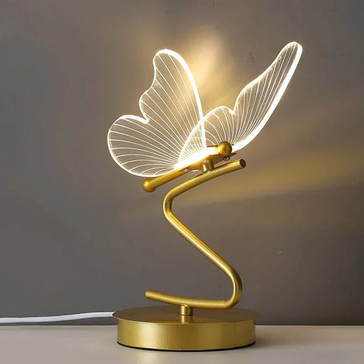 Elegant LED Bordlampe i Sommerfugl Design Luvikno