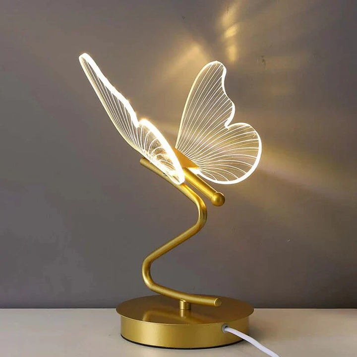 Elegant LED Bordlampe i Sommerfugl Design Luvikno