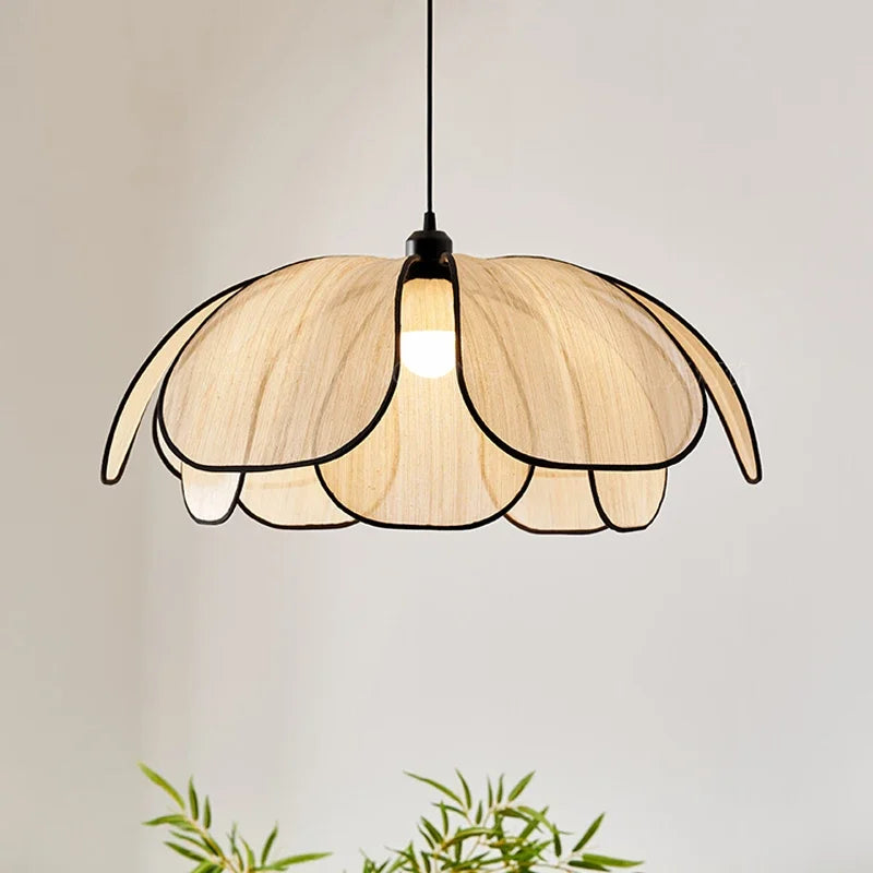 Rattan Pendellampe Tropisk Design – Naturlig Belysning for Stue & Spisestue | Luvikno