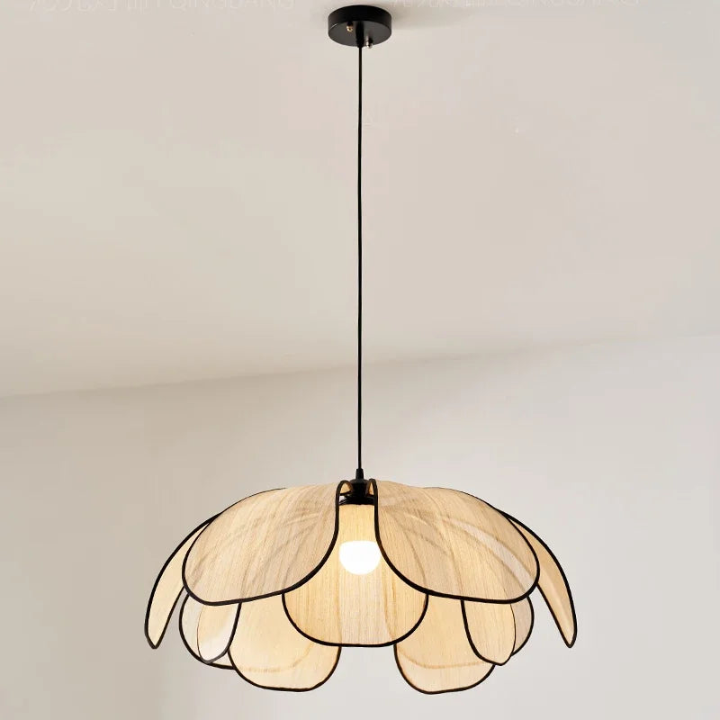 Rattan Pendellampe Tropisk Design – Naturlig Belysning for Stue & Spisestue | Luvikno