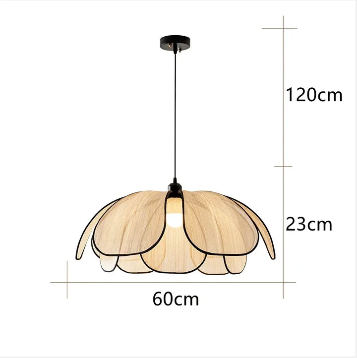 Rattan Pendellampe Tropisk Design – Naturlig Belysning for Stue & Spisestue | Luvikno