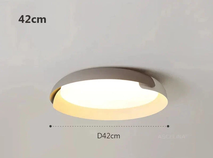 Moderne taklampe med trefinish – Stilfull LED-belysning for stue | Luvikno