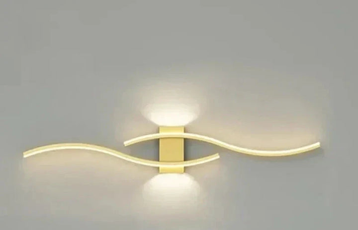 Moderne LED Vegglampe – Bølgeformet Design, Minimalistisk Stil | Luvikno