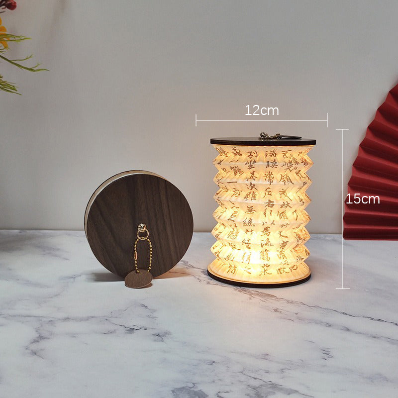 Sammenleggbart LED-lamper med kompakt design – Bærbar dekorativ lampe for innendørs og utendørs områder | Luvikno