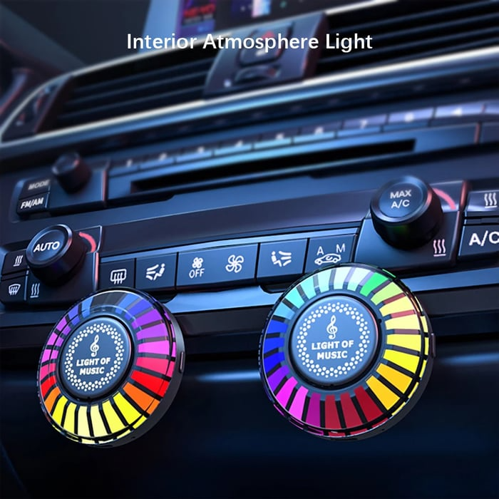 Auto Sound Pickup Light | Portable RGB Moro på farten | Luvikno