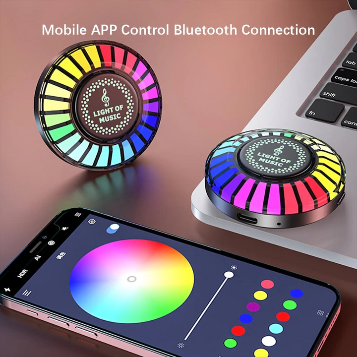 Auto Sound Pickup Light | Portable RGB Moro på farten | Luvikno