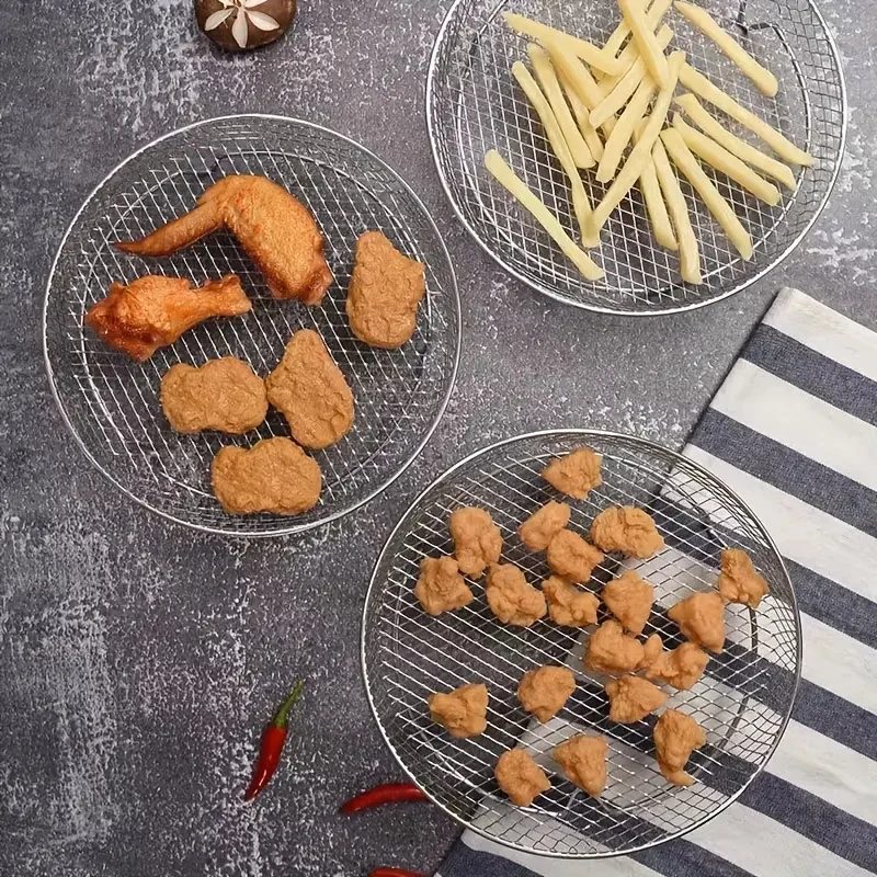 Stabelbare Air Fryer Racks | Plassbesparende steking gjort enkelt | Luvikno