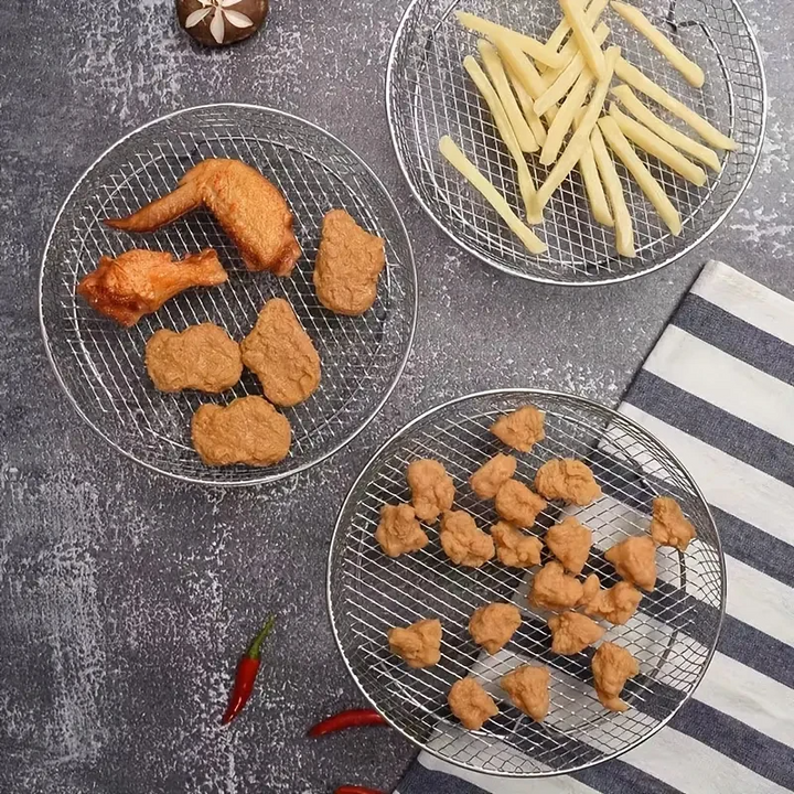 Stabelbare Air Fryer Racks | Plassbesparende steking gjort enkelt | Luvikno
