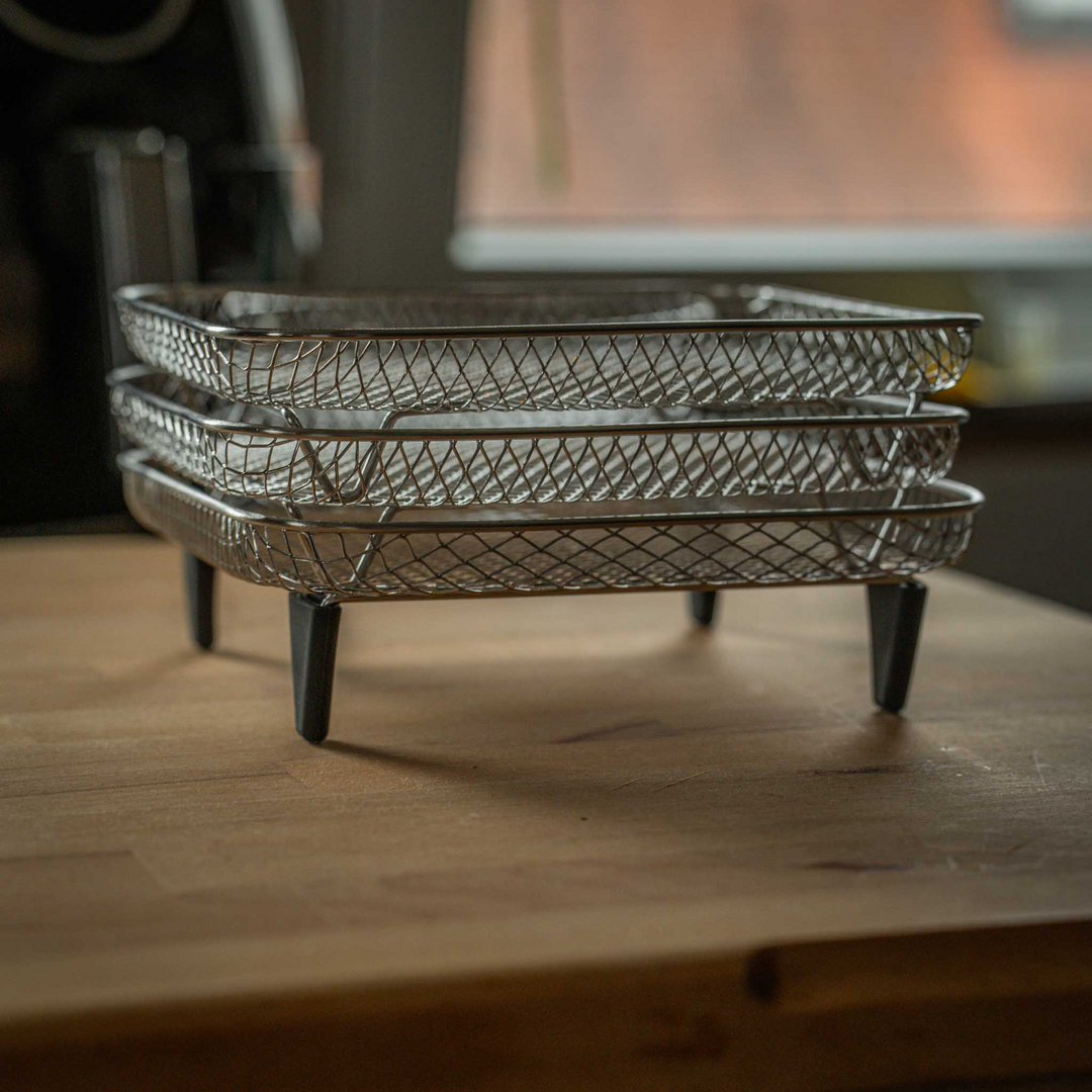 Stabelbare Air Fryer Racks | Plassbesparende steking gjort enkelt | Luvikno
