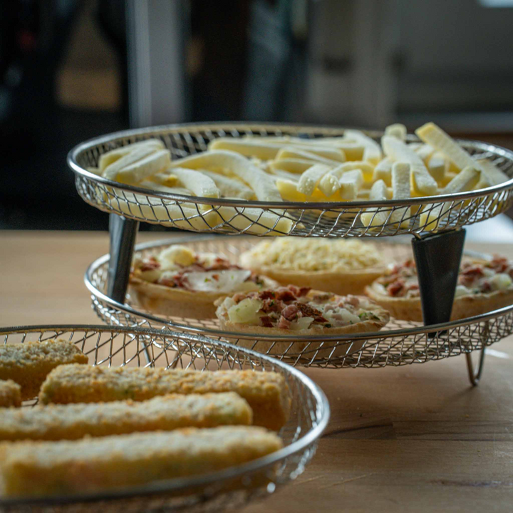 Stabelbare Air Fryer Racks | Plassbesparende steking gjort enkelt | Luvikno
