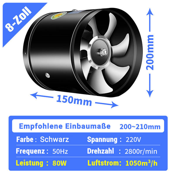 Super-Suction-Fan | Stille, kraftig utsugingsvifte | Luvikno