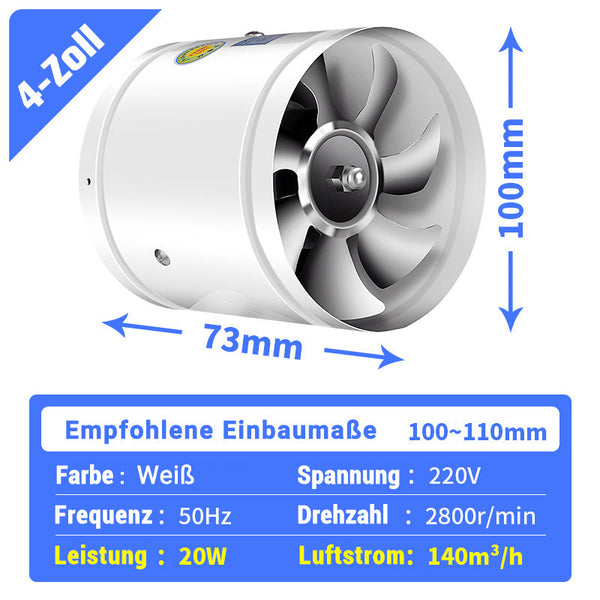 Super-Suction-Fan | Stille, kraftig utsugingsvifte | Luvikno
