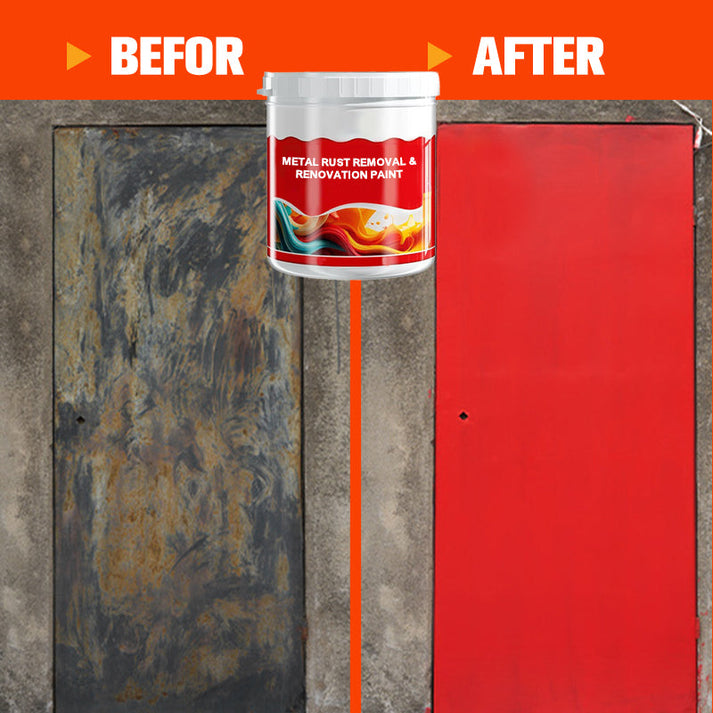 2-i-1-Rust Repair Paint | fjern og gjenopprett uten anstrengelse | Luvikno