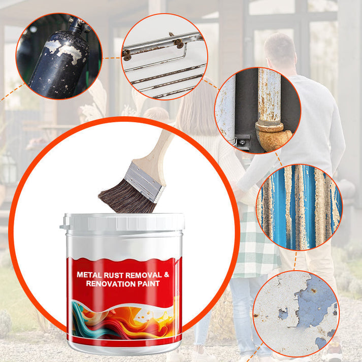 2-i-1-Rust Repair Paint | fjern og gjenopprett uten anstrengelse | Luvikno