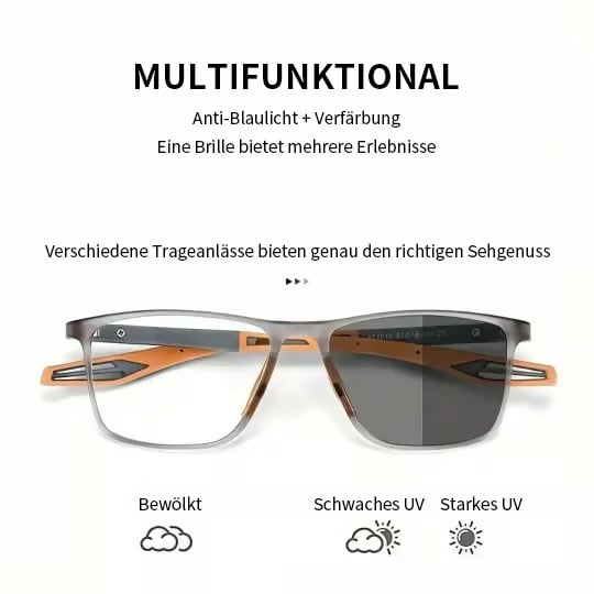 Phototrope Bifokal Briller | Stilige adaptive linser | Luvikno