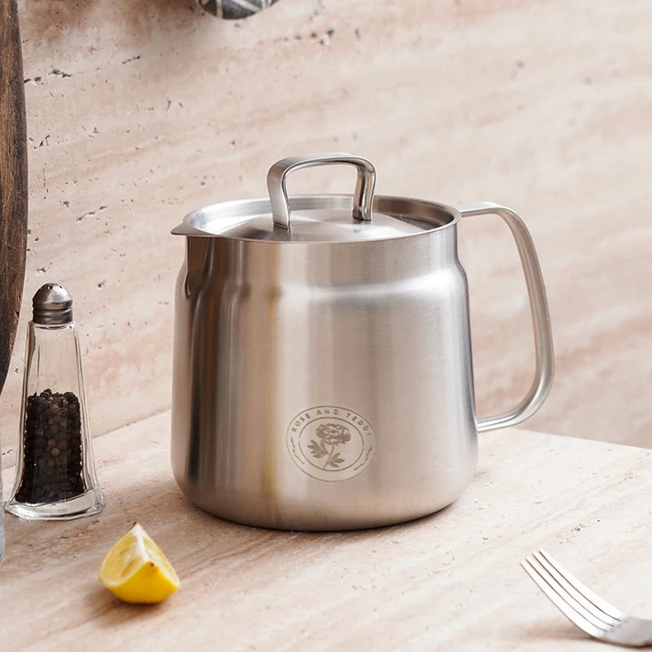 Rustfritt stål frityrsteamer | Holdbar oljefiltrering | Skålheis