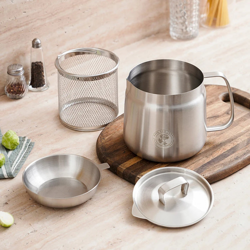 Rustfritt stål frityrsteamer | Holdbar oljefiltrering | Skålheis