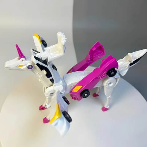 2-i-1 Magnetisk Robot & Bil | Spill, Lær og Lag! | Luvikno