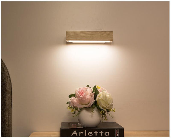 Nordisk svingbar LED vegglampe | Minimalistisk tredesign | Luvikno
