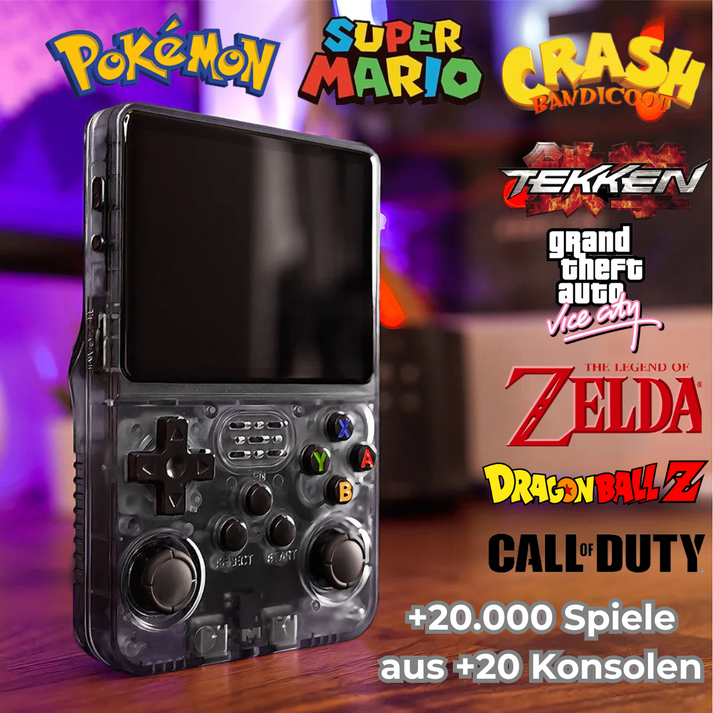Retro Gaming Console | Bærbar, kraftig og full av nostalgi | Luvikno