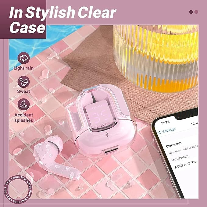 Trådløse Glitter Hodesett | Glamorøs Utseende, Premium Lyd | Luvikno