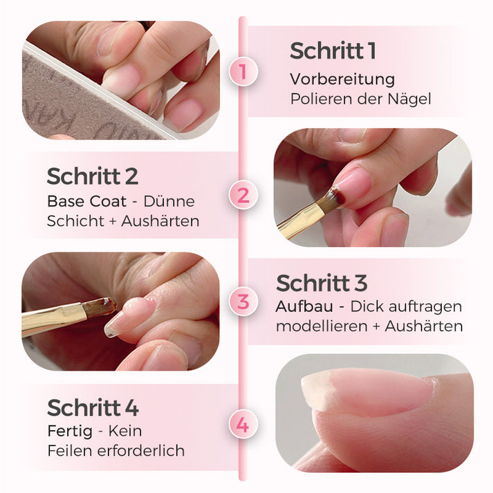All-in-One Negle Base Gel | Perfekt for Nybegynnere og Profesjonelle Like | Luvikno