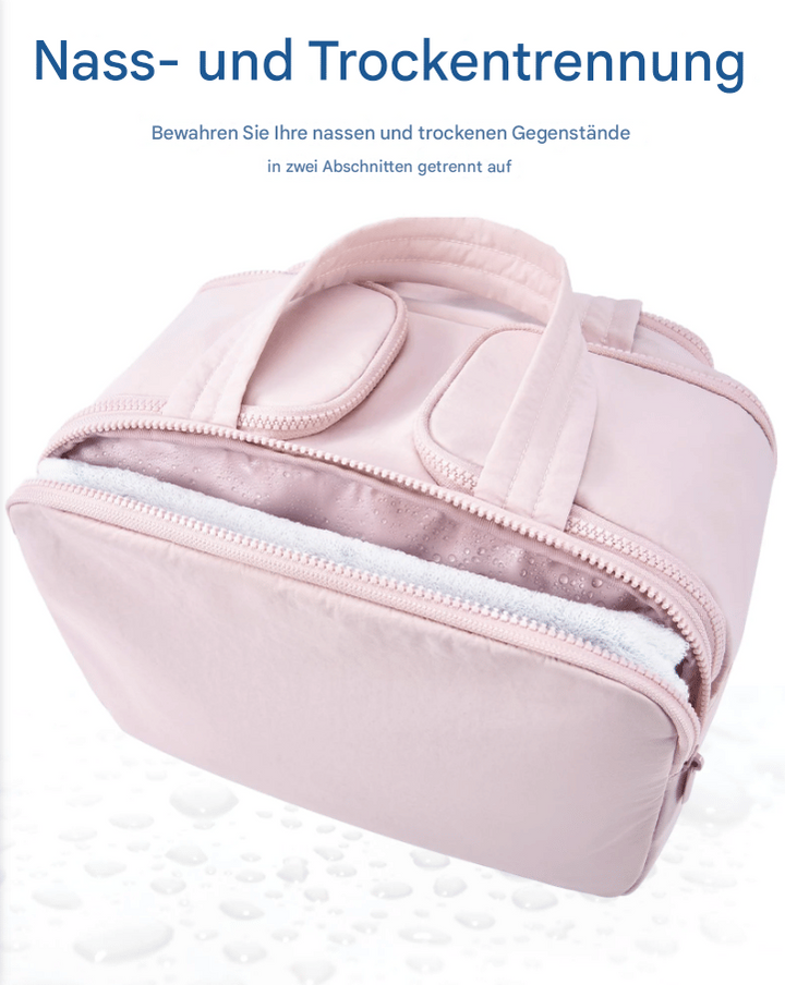 Multipurpose Toalettveske | Myk, Romslig, 4-i-1 Organisator | Luvikno