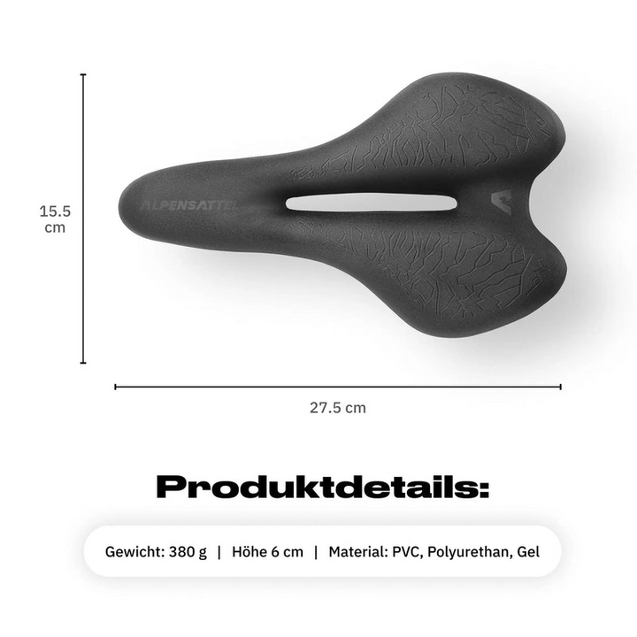 Ergonomisk sykkelsete | Ikke mer rygg- og rumpevondt | Luvikno