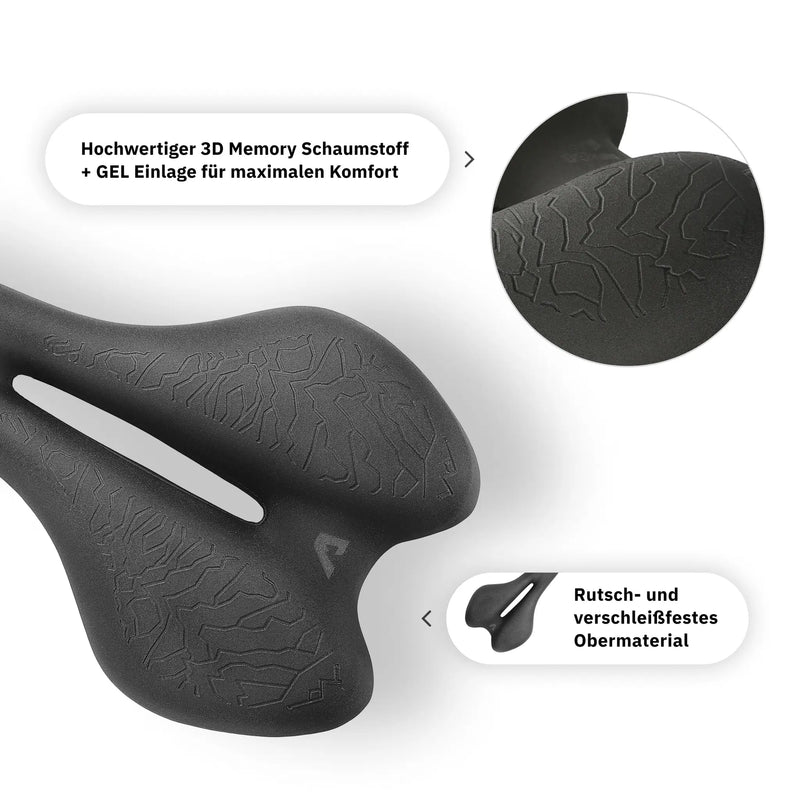 Ergonomisk sykkelsete | Ikke mer rygg- og rumpevondt | Luvikno
