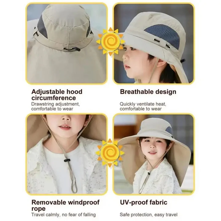 Justerbar Barn Solvifte Hatt | Luvikno