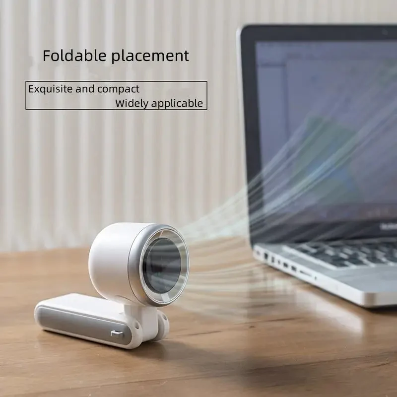 Foldbar Håndholdt Turbo Vifte med Digital Skjerm | Luvikno