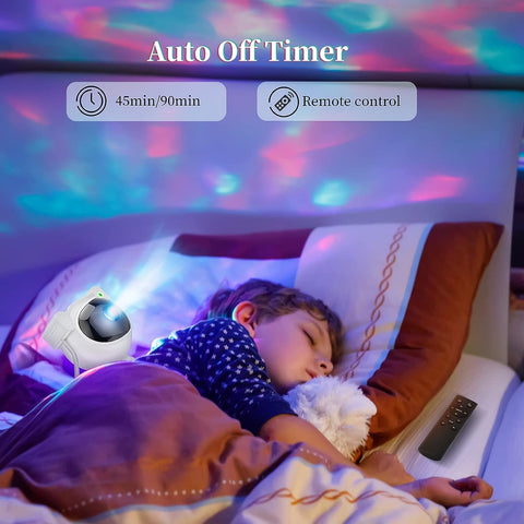 Starry Sky Astronaut | LED Galakse Prosjektor Nattlys for Soverom & Barn | Luvikno