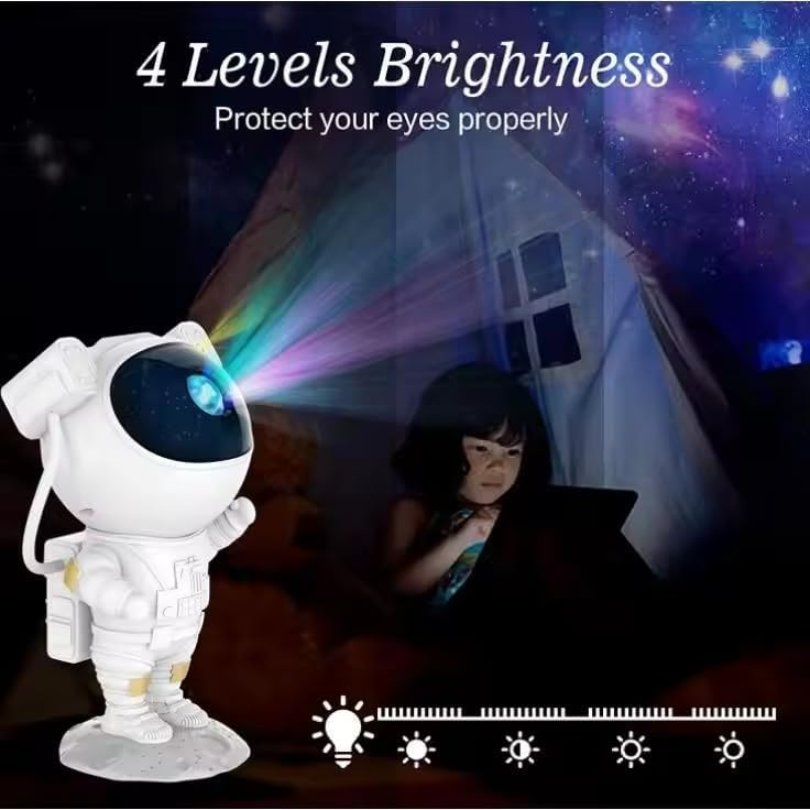 Starry Sky Astronaut | LED Galakse Prosjektor Nattlys for Soverom & Barn | Luvikno