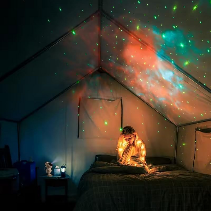 Starry Sky Astronaut | LED Galakse Prosjektor Nattlys for Soverom & Barn | Luvikno