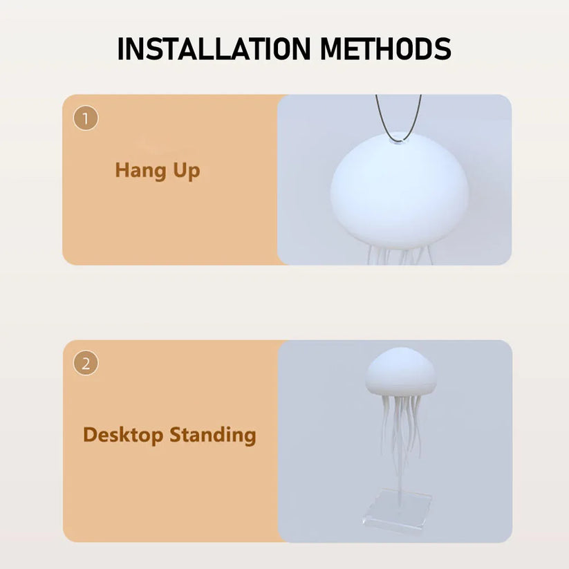 Dancing Jellyfish Lampe | Umiddelbart lindrer stress og angst | Luvikno