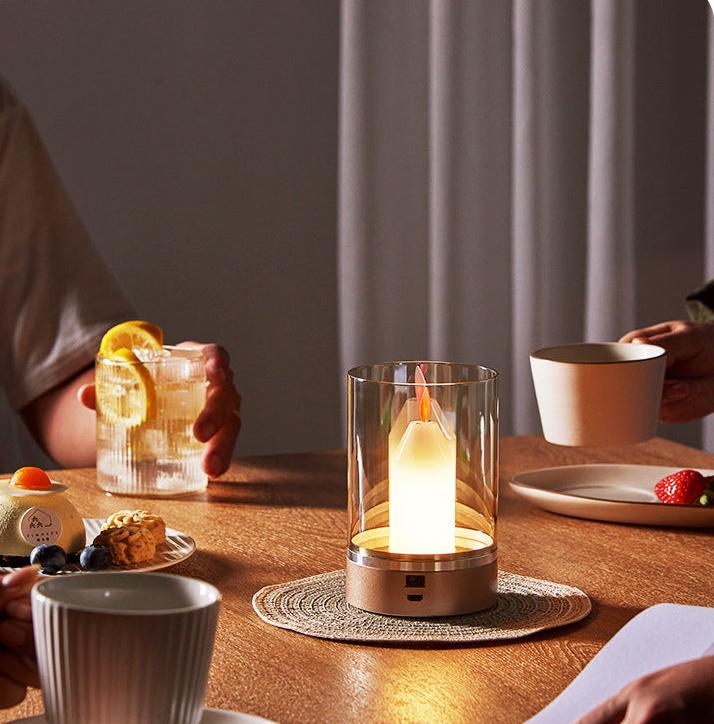Trådløs LED Mini Lampe – Stemningslys for Fest, Middag og Dekorasjon | Luvikno