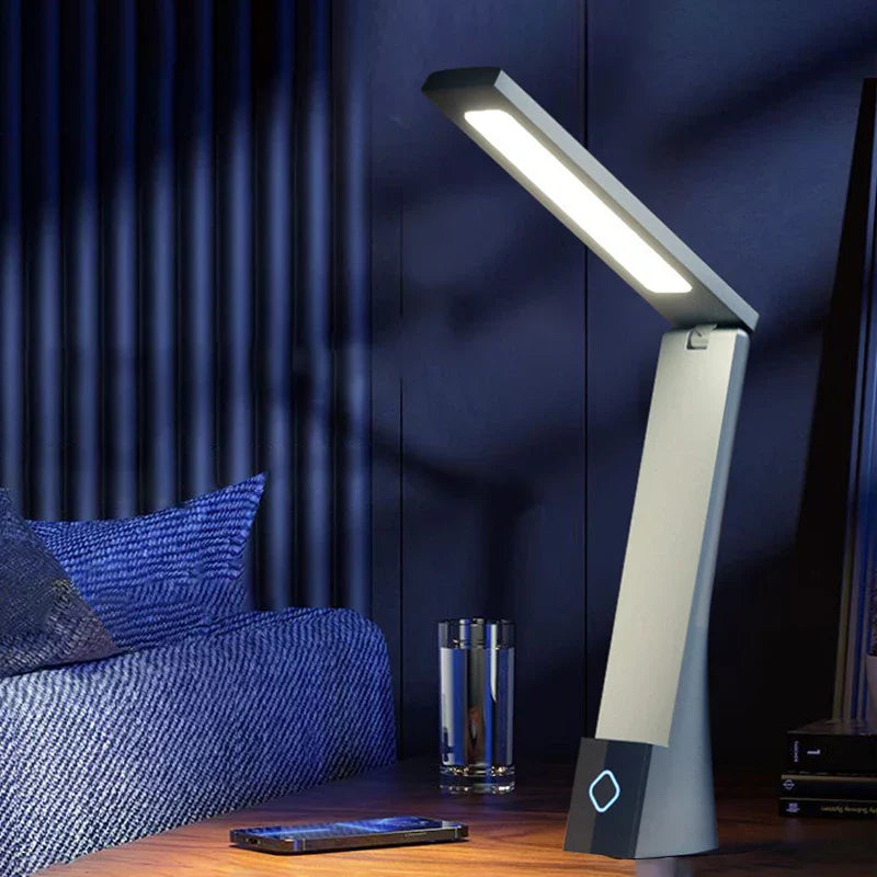 Dimbar LED Skrivebordslampe med Fleksibel Arm – Moderne USB Skrivebordlys for Kontor | Luvikno