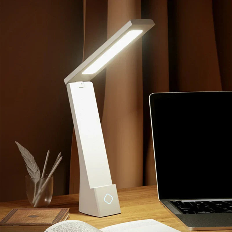 Dimbar LED Skrivebordslampe med Fleksibel Arm – Moderne USB Skrivebordlys for Kontor | Luvikno