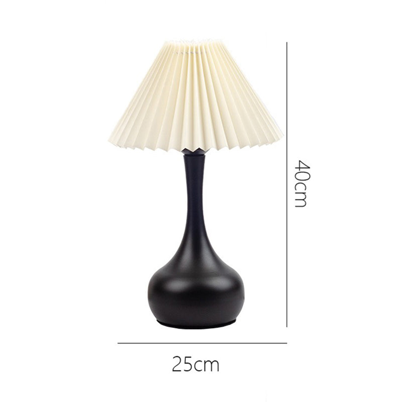 Nordisk Folds lampe med LED lys – Moderne dekorativ bordlampe for stue og soverom | Luvikno
