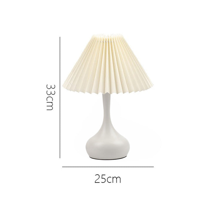 Nordisk Folds lampe med LED lys – Moderne dekorativ bordlampe for stue og soverom | Luvikno