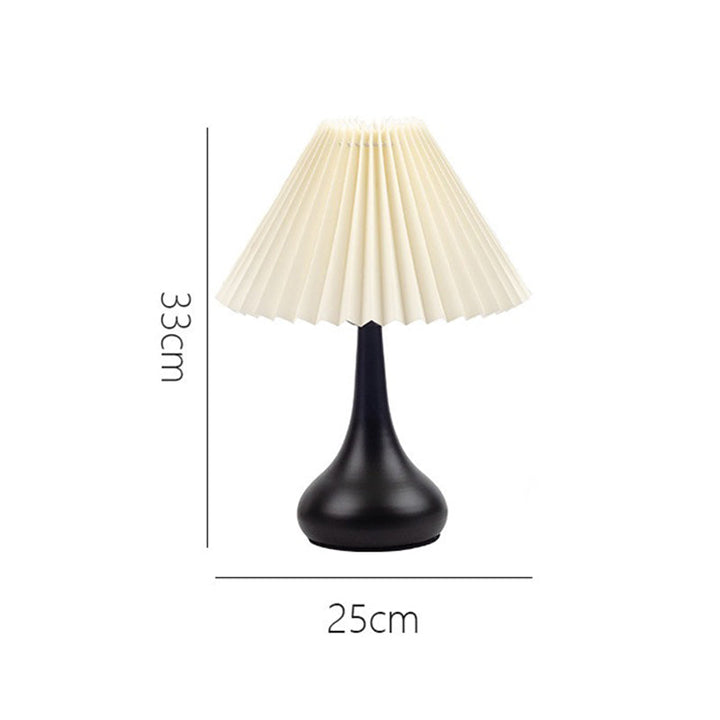 Nordisk Folds lampe med LED lys – Moderne dekorativ bordlampe for stue og soverom | Luvikno