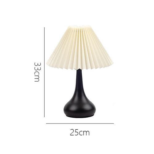Nordisk Folds lampe med LED lys – Moderne dekorativ bordlampe for stue og soverom | Luvikno