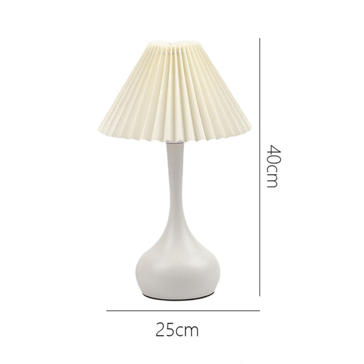 Nordisk Folds lampe med LED lys – Moderne dekorativ bordlampe for stue og soverom | Luvikno
