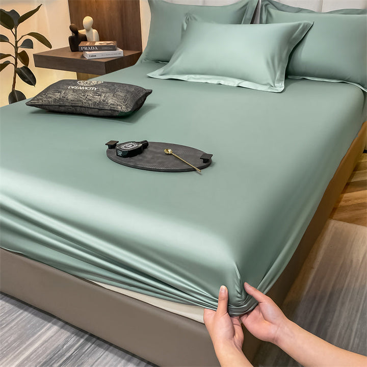 Luvikno | CottonLuxe Fitted Sheet | 100% Cotton | Pustende & Hudvennlig | Perfekt Passform med Hel-elastisk