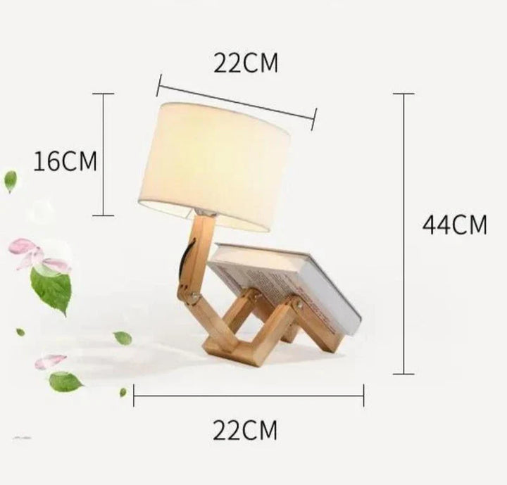 Trelampe med bokholder - RutanFlex | Luvikno