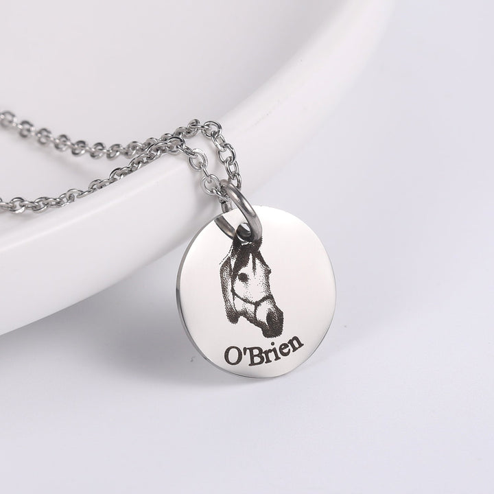 Custom Pet Memorial Necklace Luvikno
