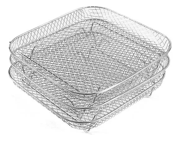 Stabelbare Air Fryer Racks | Plassbesparende steking gjort enkelt | Luvikno