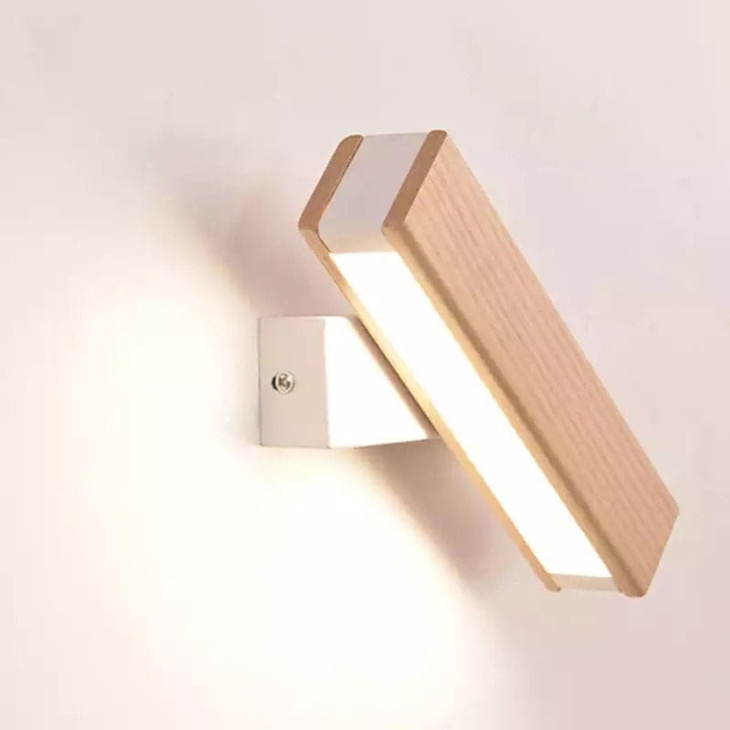 Nordisk svingbar LED vegglampe | Minimalistisk tredesign | Luvikno